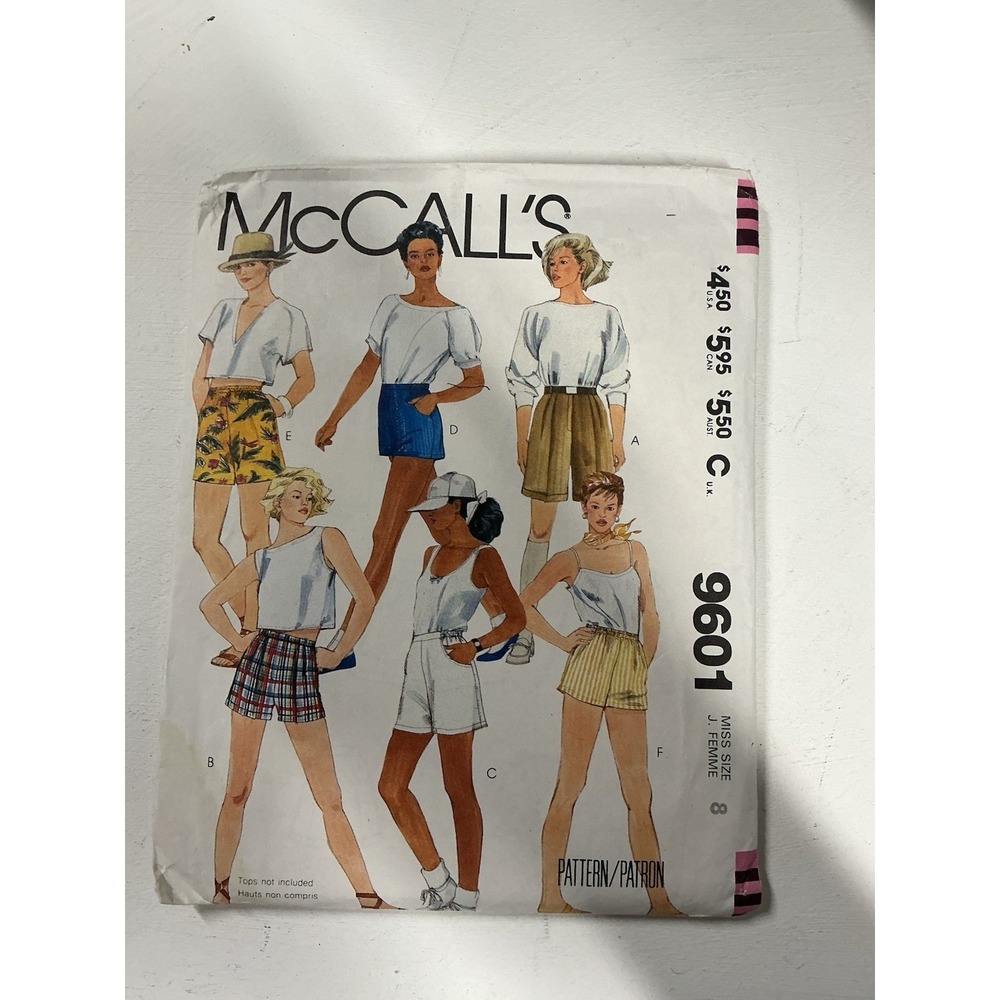 Vtg McCALL'S Butterick Sewing Pattern 9601 Size 8 UNCUT (1985)